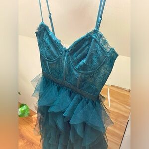 Evelinah Ruffle Tulle Maxi Dress